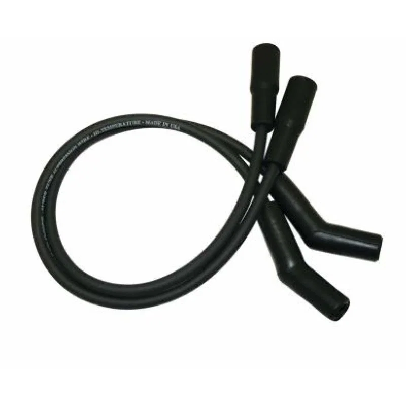Moroso 27165, 99-08 Harley-Davidson FLT/FLHT/FLHR/FLTR Suppression Core Wire Set - Black