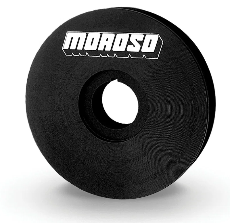 Moroso 23523, V-Belt Crankshaft Pulley - 4in