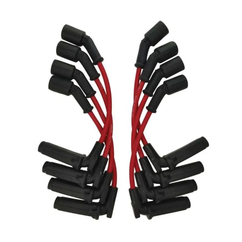 Moroso 52032, 9.75in Coil On Plug 90 Deg Ultra Spark Plug Wire Set - Red