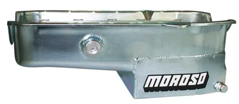 Moroso 21323, 80-85 Chevrolet Small Block (w/1in Inspection Bung) Wet Sump 7qt 7.5in Steel Oil Pan