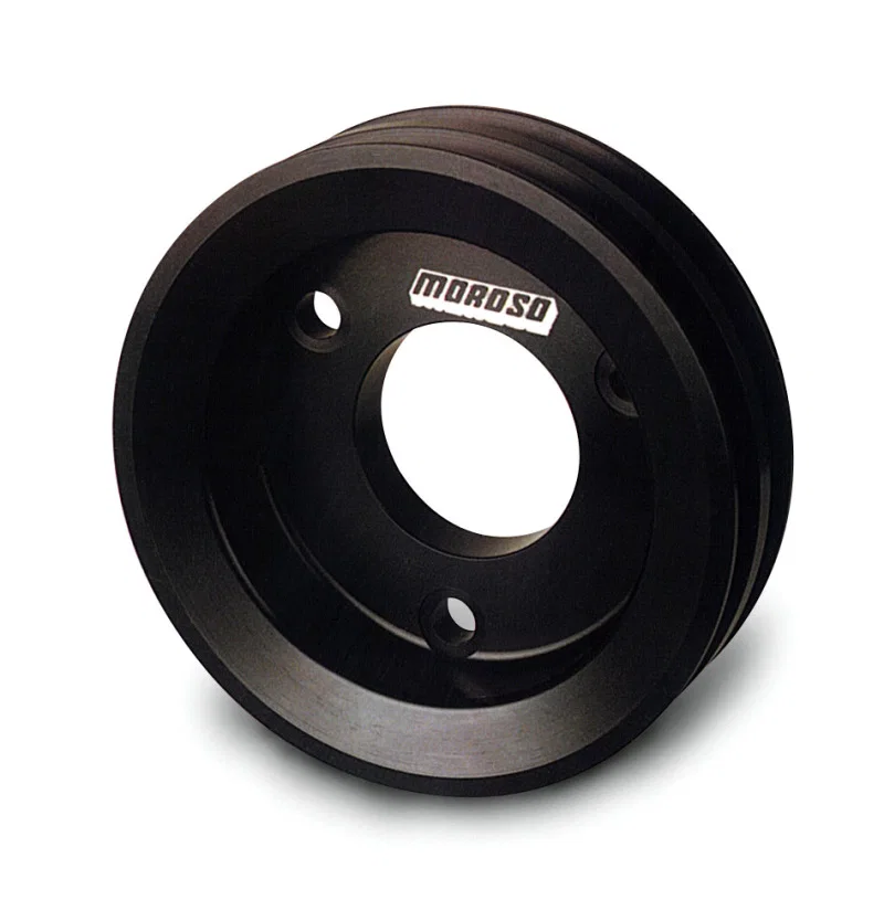 Moroso 64211, Chevrolet Big Block (w/Short Pump) Crankshaft Pulley - Double Groove - Billet Aluminum