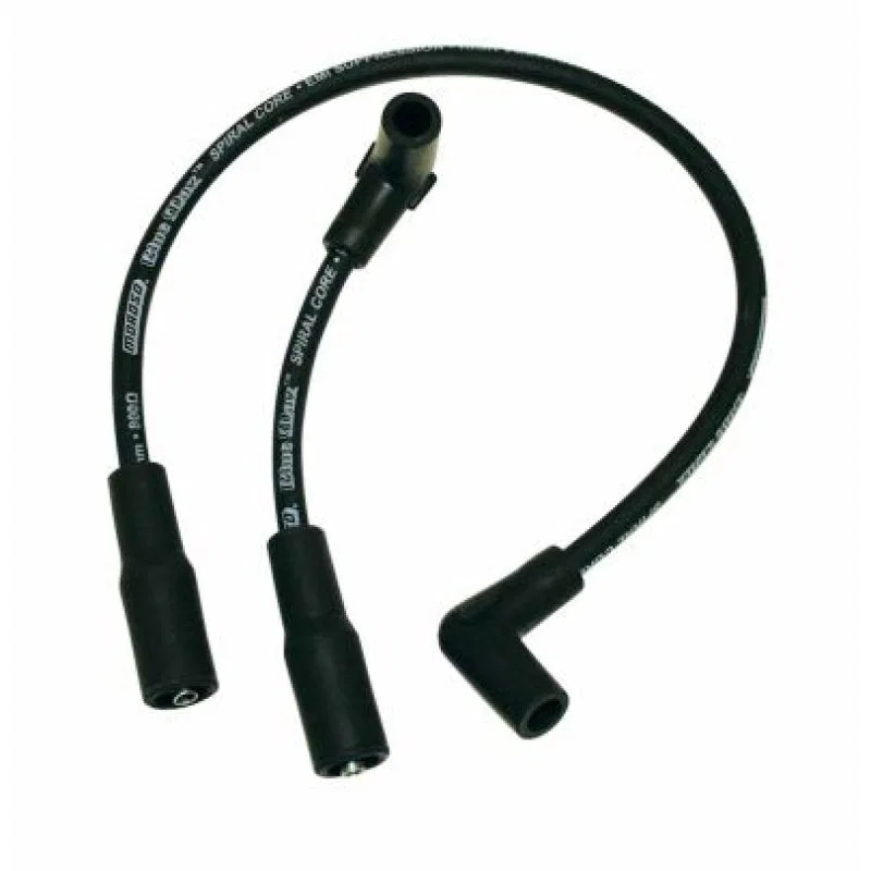Moroso 27219, 00-15 Harley-Davidson FLST/FXST Spiral Core Wire Set - Black