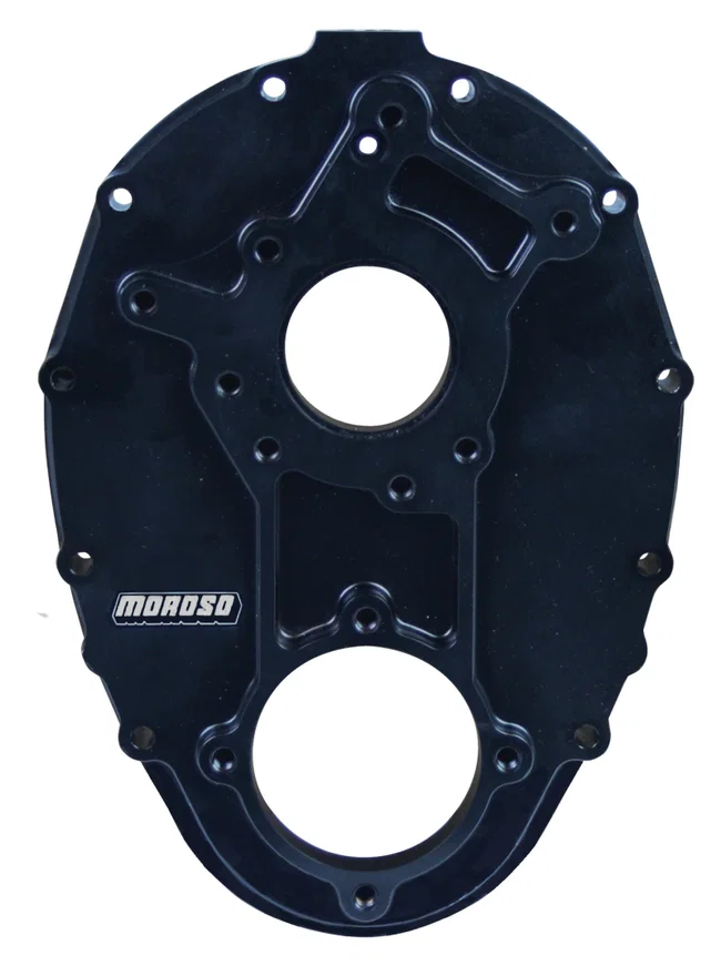 Moroso 60201, Chevrolet Small Block Timing Cover - Raised Cam - Sprint Car - Aluminum