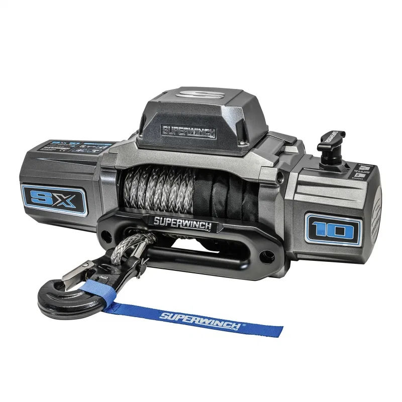 Superwinch 1710201, 10000 LBS 12V DC 3/8in x 80ft Synthetic Rope SX 10000 Winch