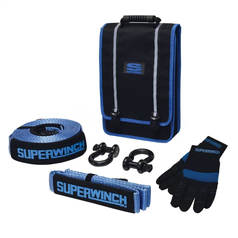 Superwinch 2578, Getaway Recovery Kit (Incl. Bow Shackles/Tree Trunk Protec/Recovery Strap/Gloves/Bag)