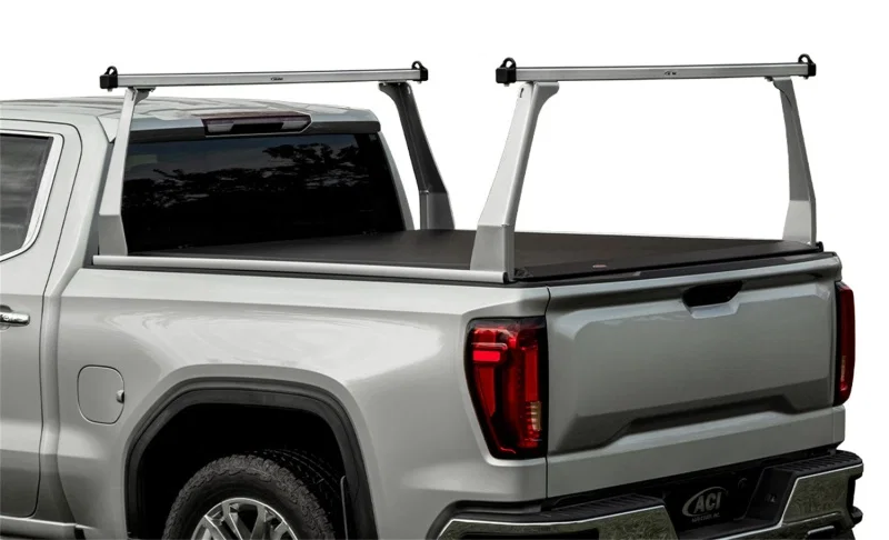 Access F3020161, ADARAC 2024+ Chevy Silverado/GMC Sierra EV 5ft 11in Bed Aluminum Series Truck Rack - Silver
