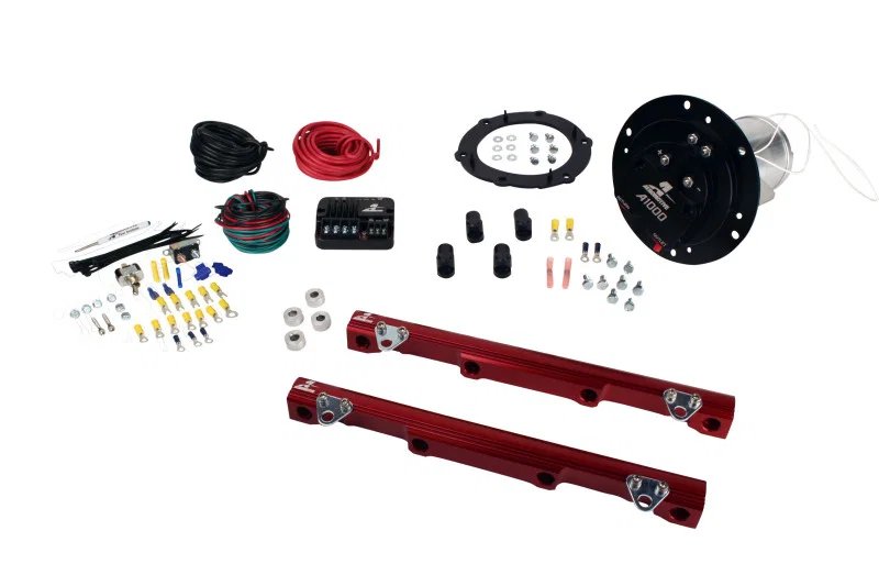 Aeromotive 17189, 03-04 Cobra Fuel System - A1000/Rails/PSC/Fittings