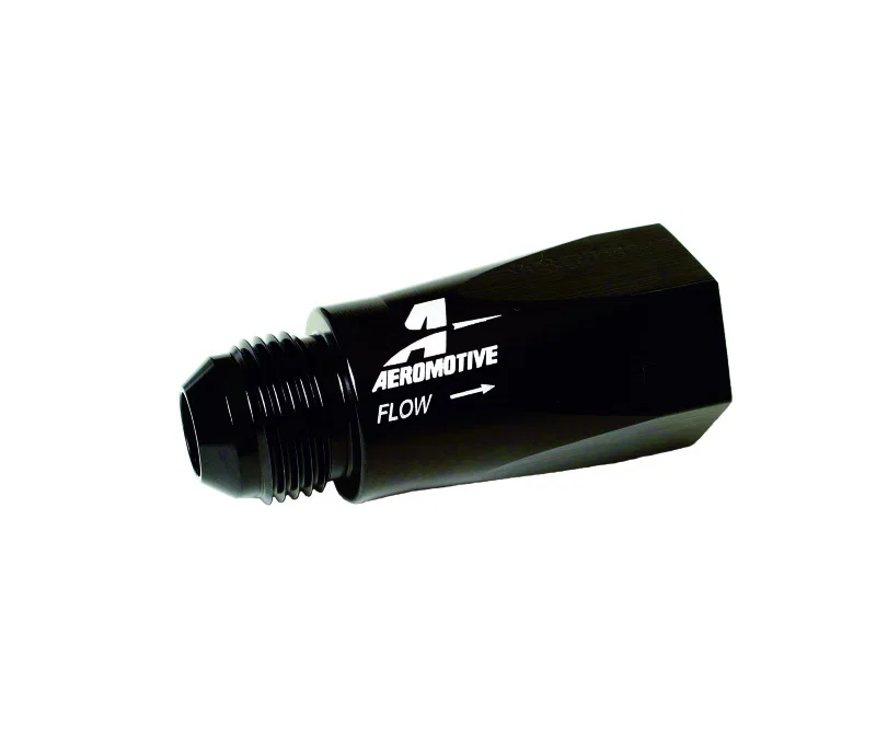 Aeromotive 15107, In-Line Full Flow Check Valve (Male -10 AN Inlet / Female -10 AN outlet)