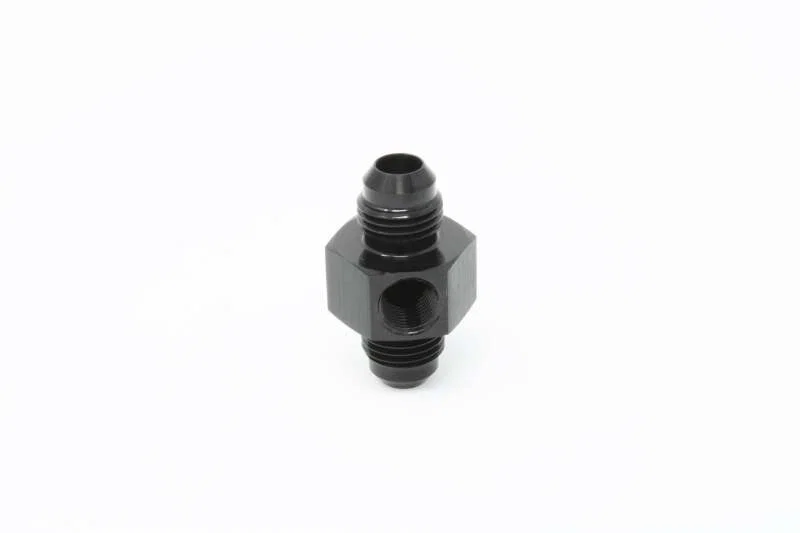 Aeromotive 65608, VaporWorx Gauge Setting Fitting Adapter - (1) AN-06 Male-Male Union & 1/8in NPT Port