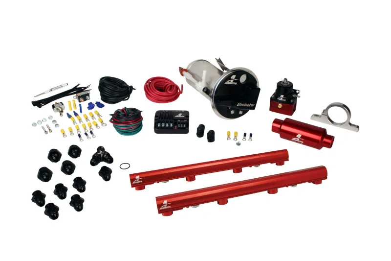 Aeromotive 17327, 05-09 Ford Mustang GT 4.6L Stealth Eliminator Fuel System (18677/14116/16306)