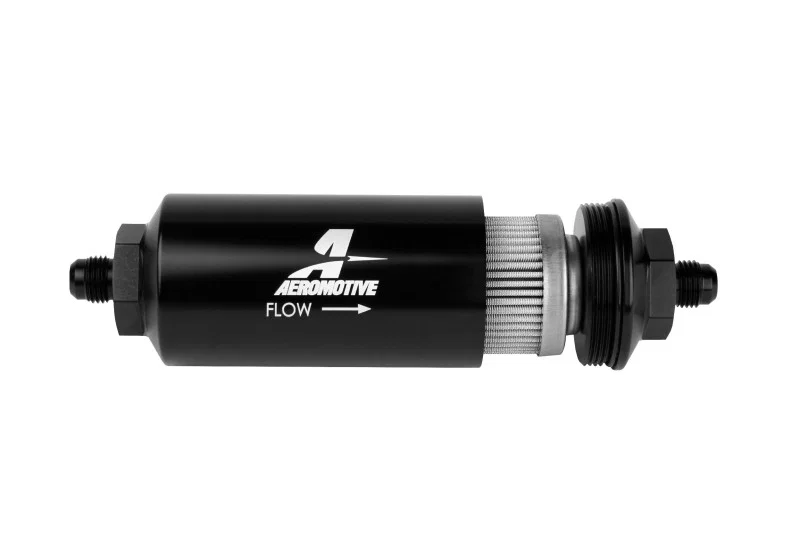 Aeromotive 12349, In-Line Filter - (AN-06 Male) 100 Micron Stainless Steel Element