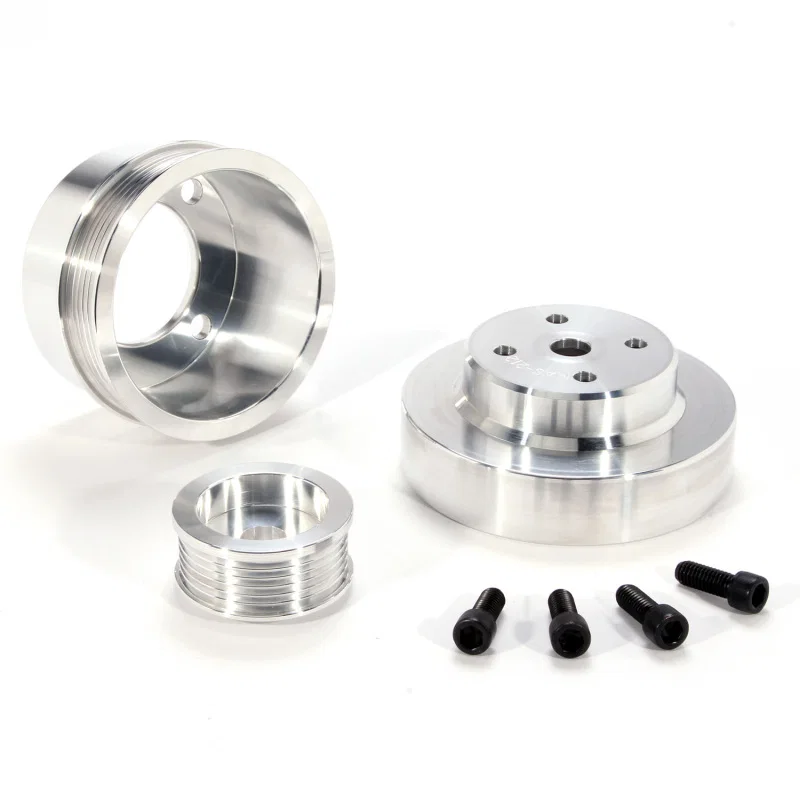 BBK 1553, 86-93 Mustang 5.0 Underdrive Pulley Kit - Lightweight CNC Billet Aluminum (3pc)