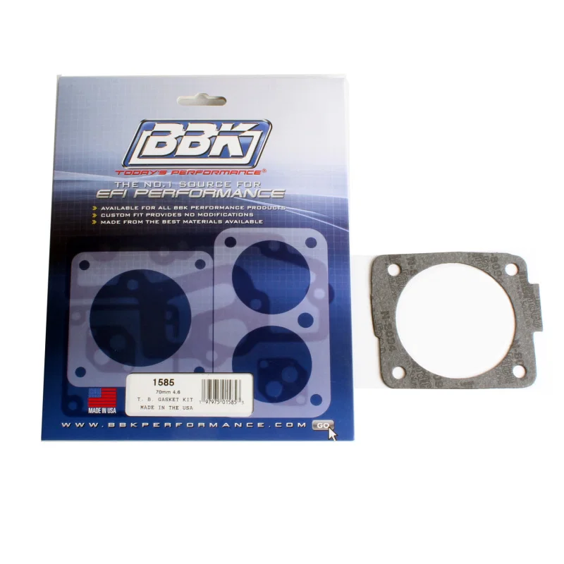 BBK 1585, 96-04 Ford Mustang Truck 4.6 5.4 70 75mm Throttle Body Gasket Kit