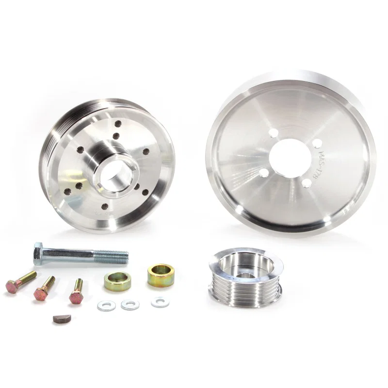 BBK 1559, 02-04 Mustang 4.6 GT Underdrive Pulley Kit - Lightweight CNC Billet Aluminum (3pc)