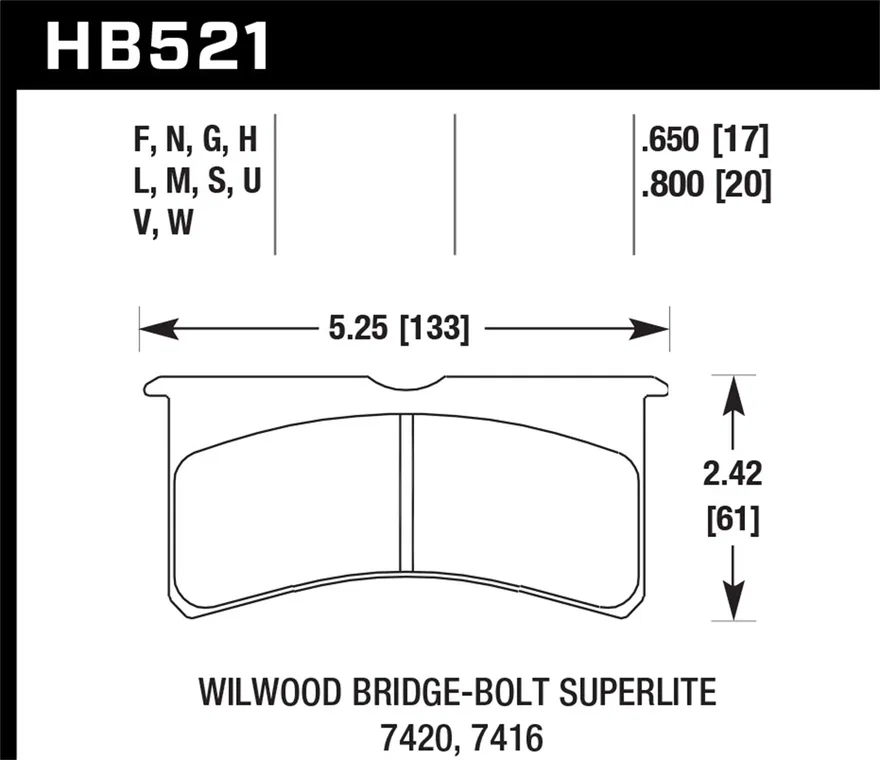 DTC-70 Disc Brake Pad