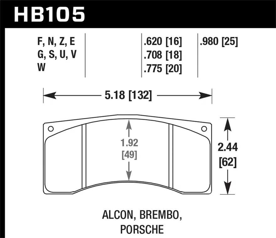 DTC-60 Disc Brake Pad