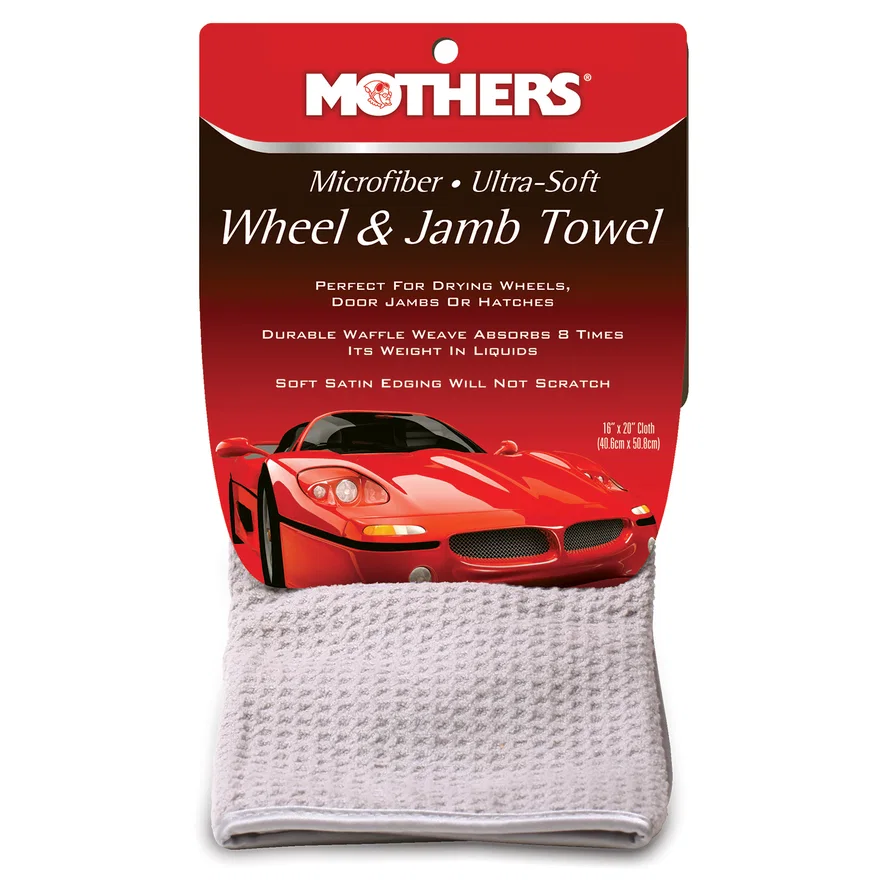 Mothers 155500, Microfiber Ultra-Soft Wheel & Jamb Towel