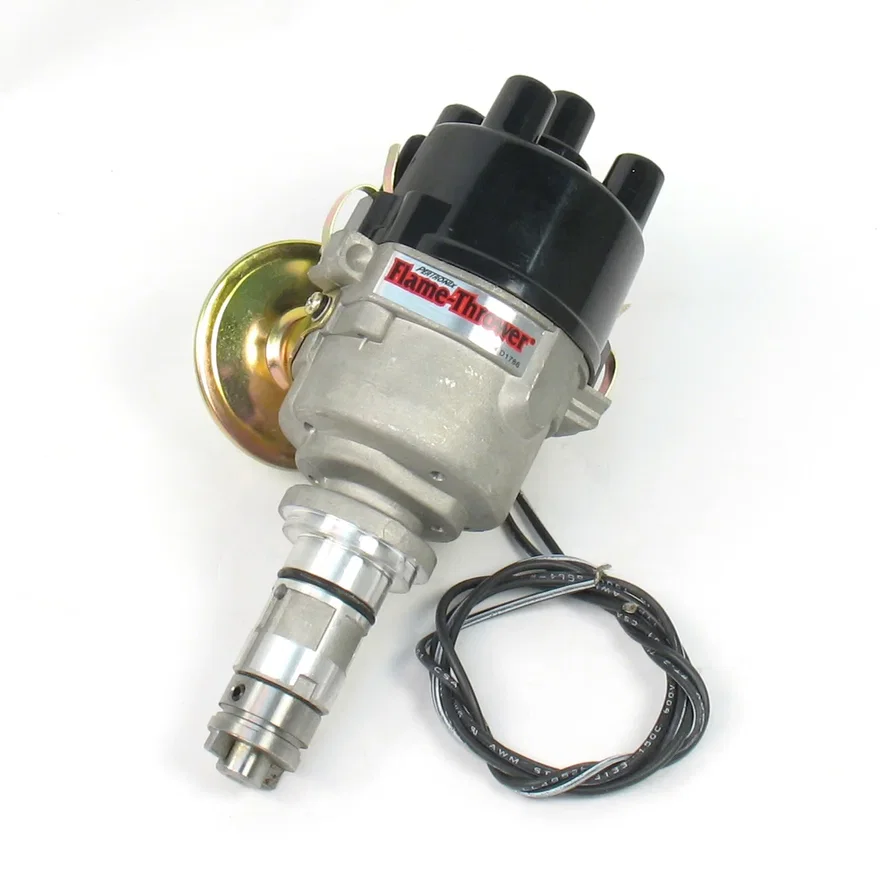 Pertronix D178600, Dist British 4 cyl cast 12V Pos vac top exit cap