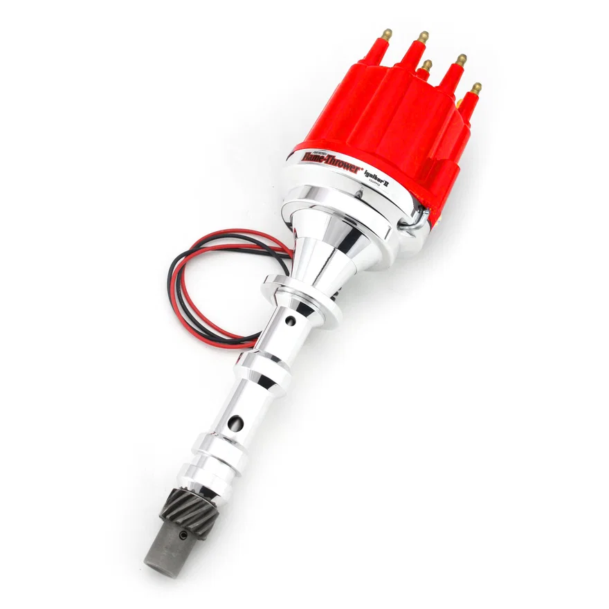 Pertronix D101811, Dist Billet Chevy 409 Non/Vac Red Male Cap