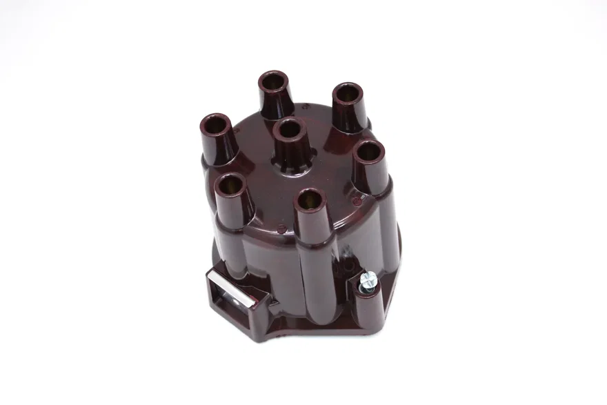 Pertronix D656701, REPLACEMENT CAP FOR 6-CYLINDER FLAME-THROWER BILLET DISTRIBUTORS. RED FEMALE STYLE