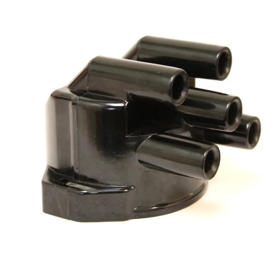 Pertronix D654609, REPLACEMENT CAP FOR FLAME-THROWER "STOCK-LOOK" 4-CYLINDER 45D STYLE DISTRIBUTORS. SIDE EXIT CAP