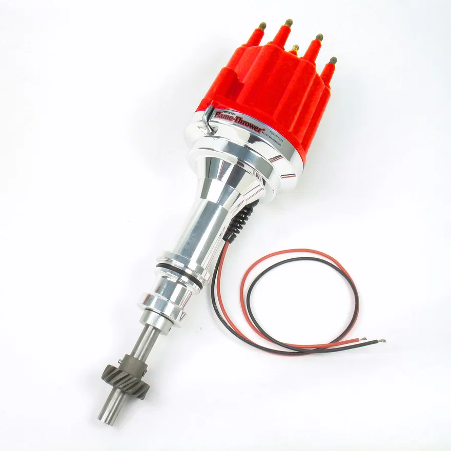 Pertronix D132811, Dist Billet Ford 351C No/Vac red M cap