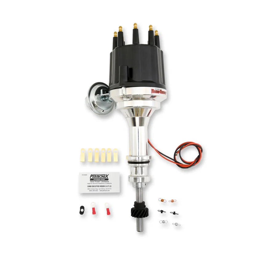 Pertronix D131710, Dist Billet Ford 351W blk Male cap