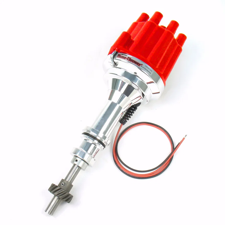 Pertronix D132801, Dist Billet Ford 351C No/Vac red cap