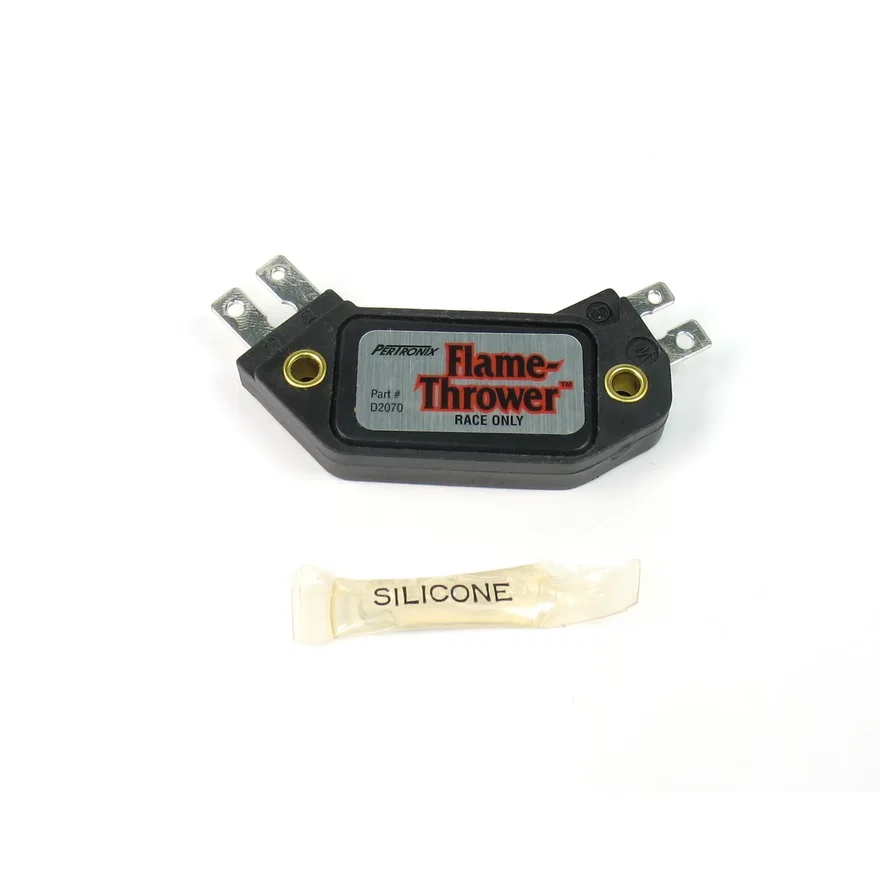 Pertronix D2070, FLAME-THROWER 4-PIN HEI MODULE. REPLACMENT MODULE FOR ALL FLAME-THROWER RACE ONLY DISTRIBUTORS. ALSO COMPATIBLE WITH GM 8-CYLINDER HEI PERFORMANCE DISTRIBUTORS