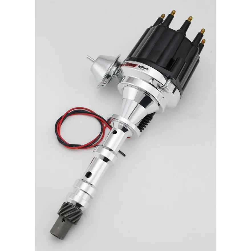 Pertronix D101710, Dist Billet Chevy 409 Vac BlK Male Cap