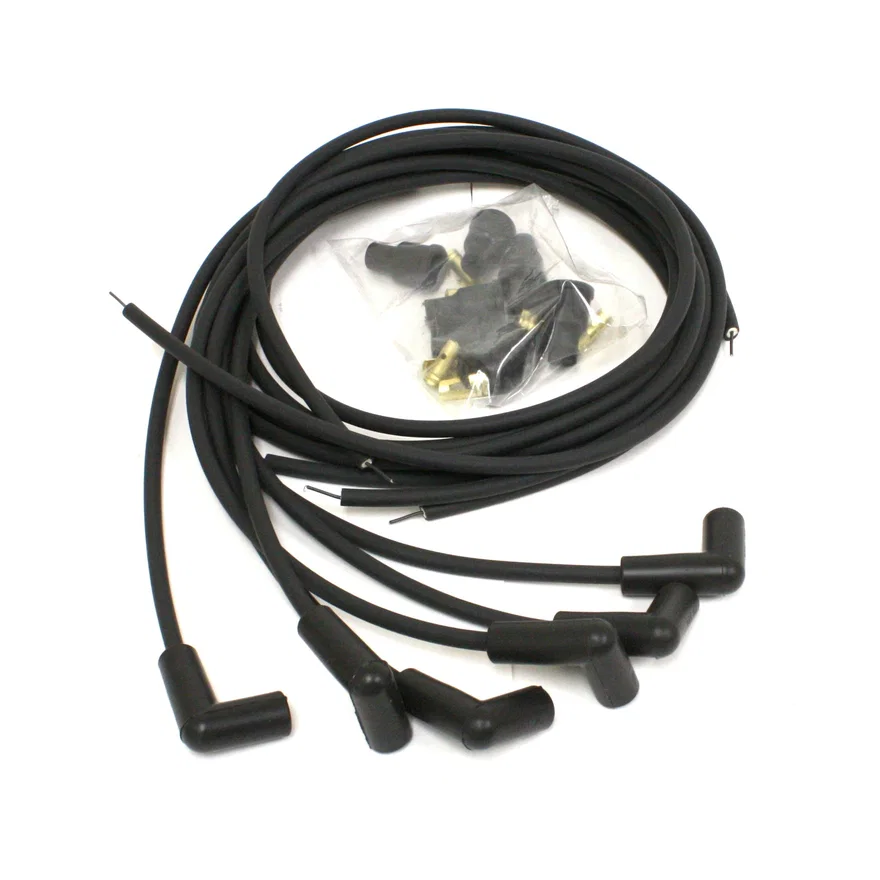 Pertronix 706190, Wires, 6 cyl British Univ 7MM 90 deg black
