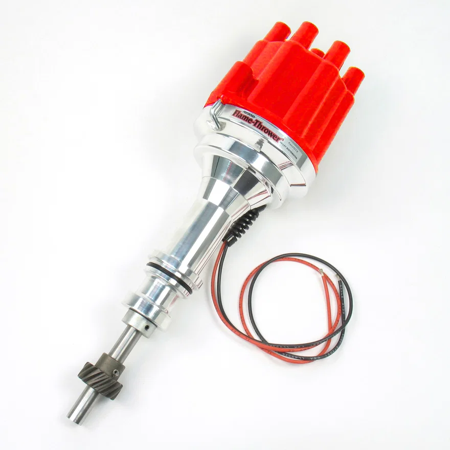 Pertronix D130801, Dist Billet Ford SB Non/Vac red cap
