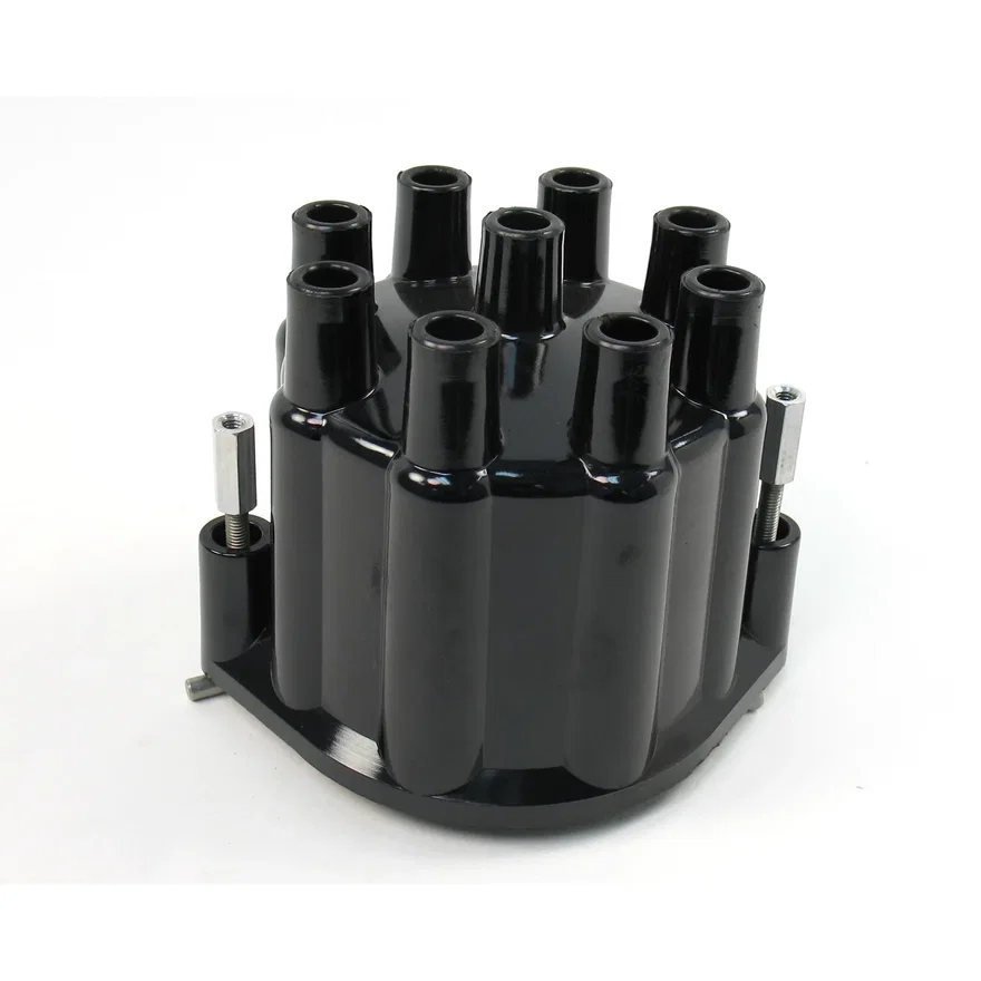 Pertronix D651700, REPLACEMENT CAP FOR 8-CYLINDER FLAME-THROWER BILLET MARINE DISTRIBUTORS. BLACK FEMALE STYLE CAP