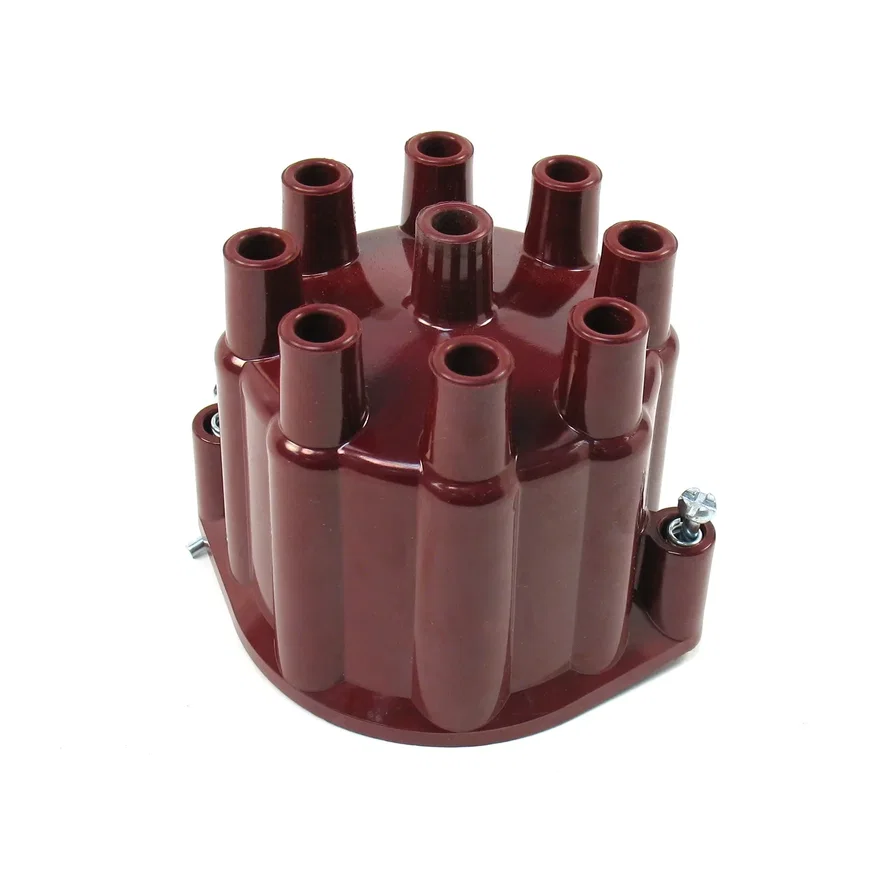 Pertronix D650701, REPLACEMENT CAP FOR 8-CYLINDER FLAME-THROWER BILLET DISTRIBUTORS. RED FEMALE STYLE CAP