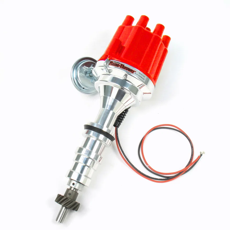 Pertronix D133701, Dist Billet Ford FE 352-428, Red Cap
