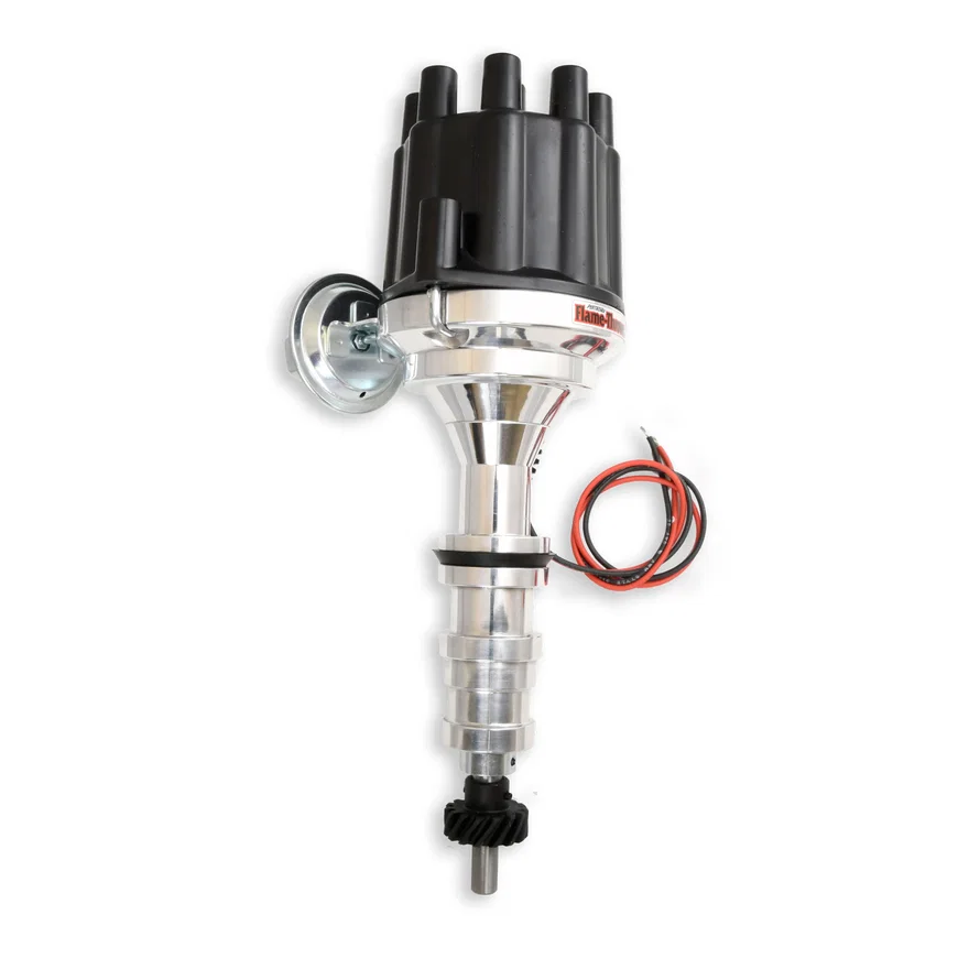 Pertronix D133700, Dist Billet Ford FE 352-428, Black Cap