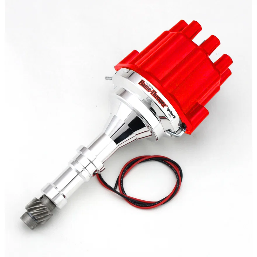 Pertronix D151801, Dist Billet Buick V8 215-350 Non/Vac Red Cap
