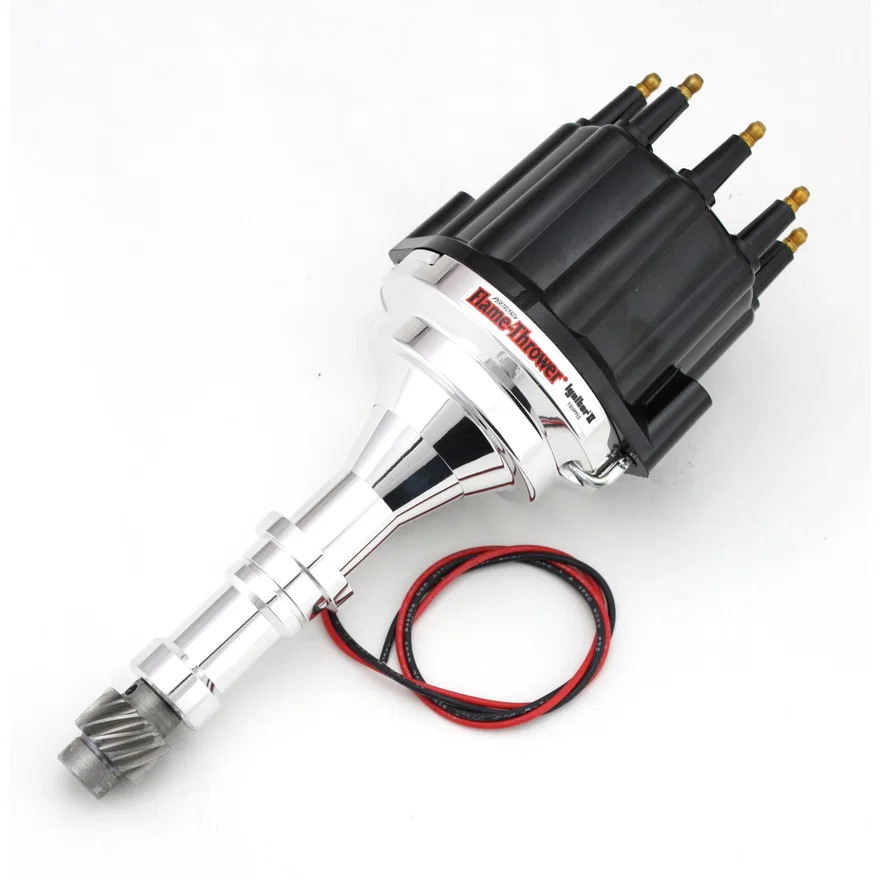Pertronix D151810, Dist Billet Buick V8 215-350 Non/Vac Blk Male Cap