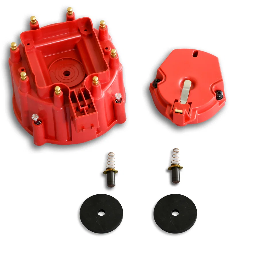 Pertronix D4011, HEI Distr Cap & Rotor Kit D4011 red