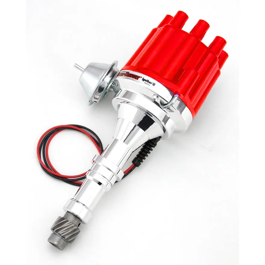 Pertronix D151701, Dist Billet Buick V8 215-350 Vac Red Cap