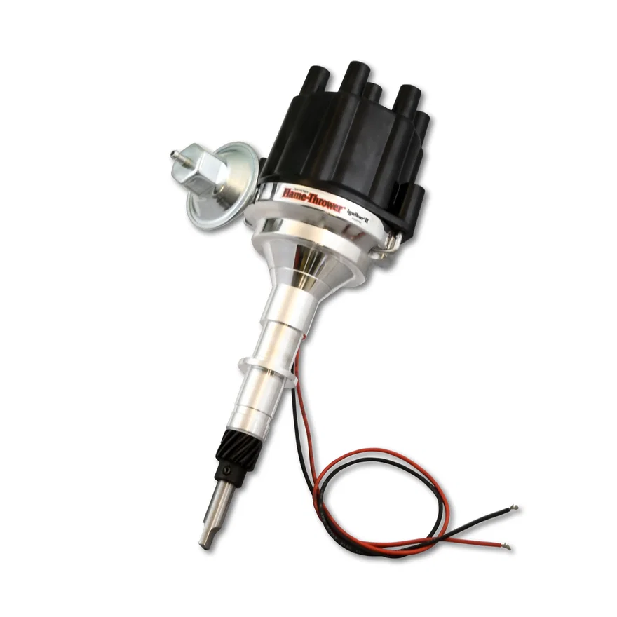 Pertronix D161700, Dist Billet AMC/Jeep/IH L6 Vac Blk Cap