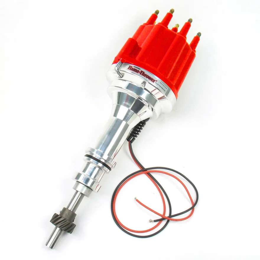 Pertronix D131811, Dist Billet Ford 351W No/Vac red M cap