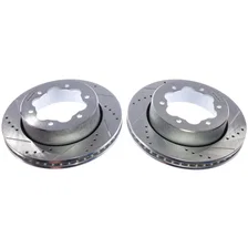 Rear DRILLEDSLOTTED ROTOR PAIR for Ford Transit-350 HD image 1