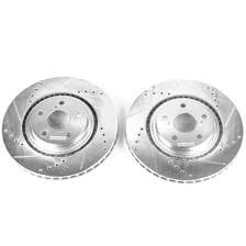 Front DRILLEDSLOTTED ROTOR PAIR image 2