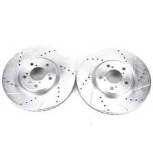 Front DRILLEDSLOTTED ROTOR PAIR image 2