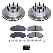 Front SEMI-COATED ROTOR KIT for Ford F-350 Super Duty image 1