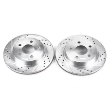Rear DRILLEDSLOTTED ROTOR PAIR image 2