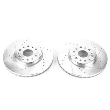 Front DRILLEDSLOTTED ROTOR PAIR image 2