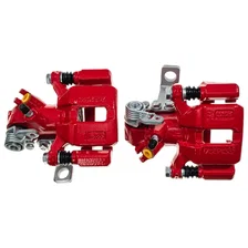 Rear RED CALIPER PAIR W/BRKT image 4