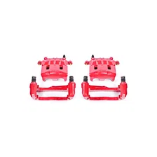 Front RED CALIPER PAIR W/BRKT image 2